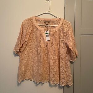 NWT Vintage America lace top size L
